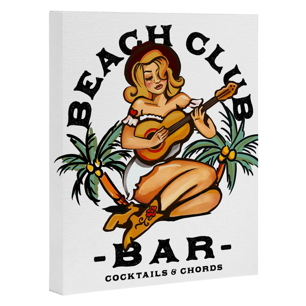 Beach Club Bar: Tropical Live Music Venue Canvas Print Gallery Image 3
