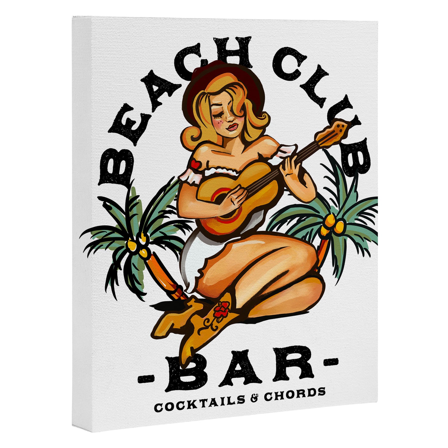 Beach Club Bar: Tropical Live Music Venue Canvas Print Gallery Image 3