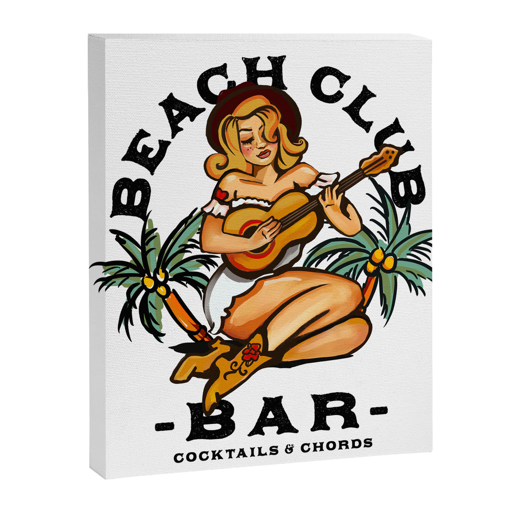 Beach Club Bar: Tropical Live Music Venue Canvas Print Gallery Image 6
