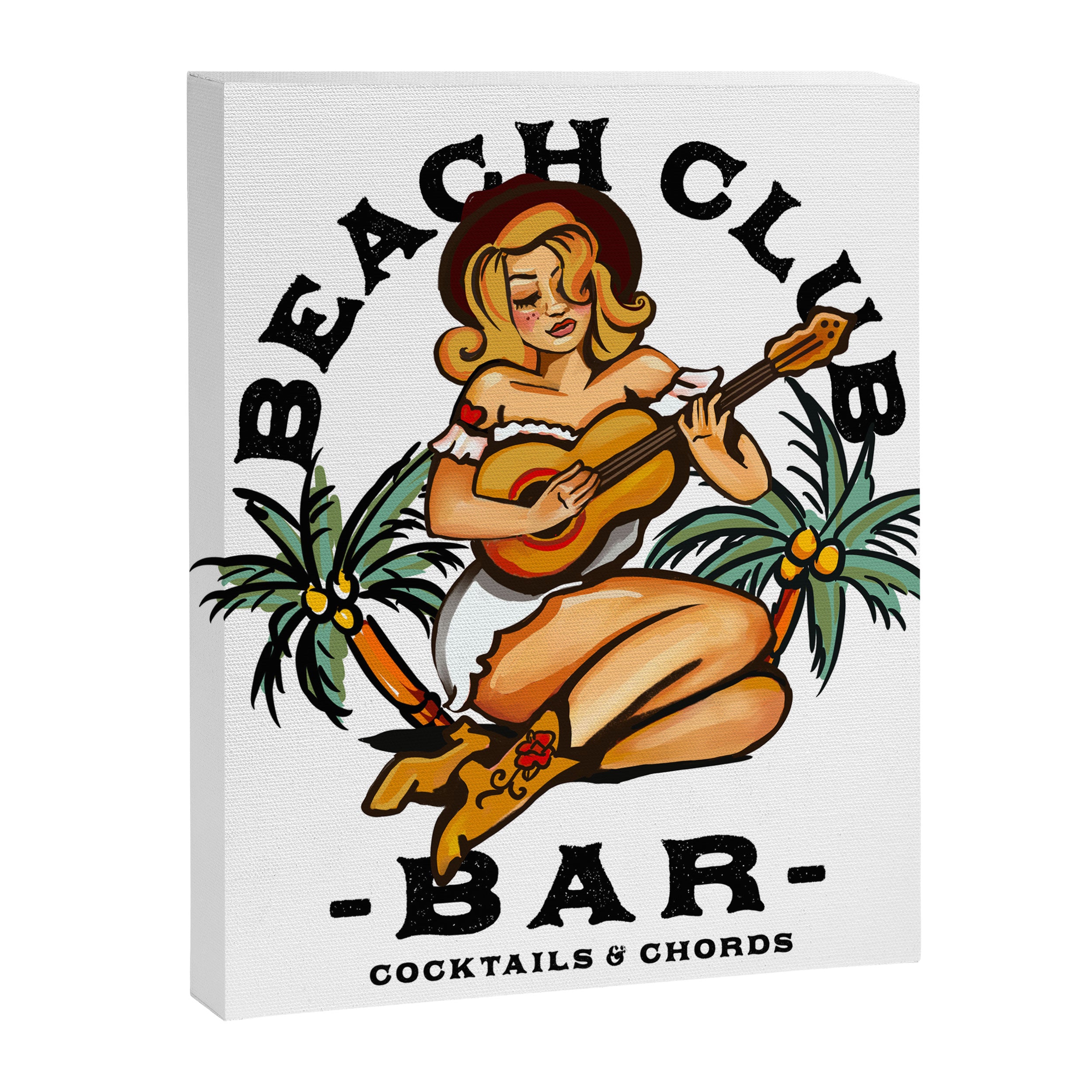 Beach Club Bar: Tropical Live Music Venue Canvas Print Gallery Image 6