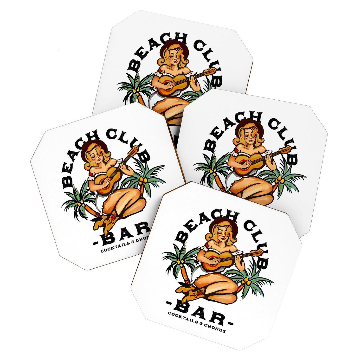 Beach Club Bar: Tropical Live Music Venue Coaster Gallery Image 1