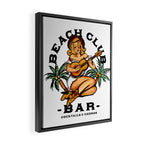 Beach Club Bar: Tropical Live Music Venue Framed Canvas Print Gallery Image 2