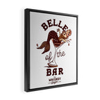 Belle Of The Bar Pinup Mermaid Framed Canvas Print Gallery Image 2