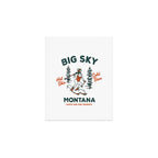 Big Sky Montana: Pants Are For Tourists. Cute & Funny Beer & Ski Design Art Print Gallery Image 1