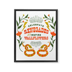 Celebrate Renegades & Inspire Wallflowers Framed Canvas Print Gallery Image 8