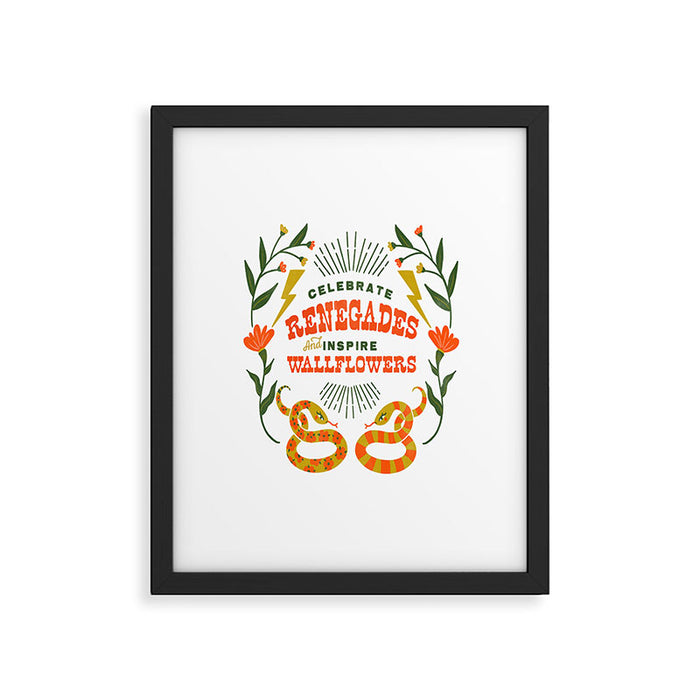 Celebrate Renegades & Inspire Wallflowers Framed Art Print Gallery Image 1