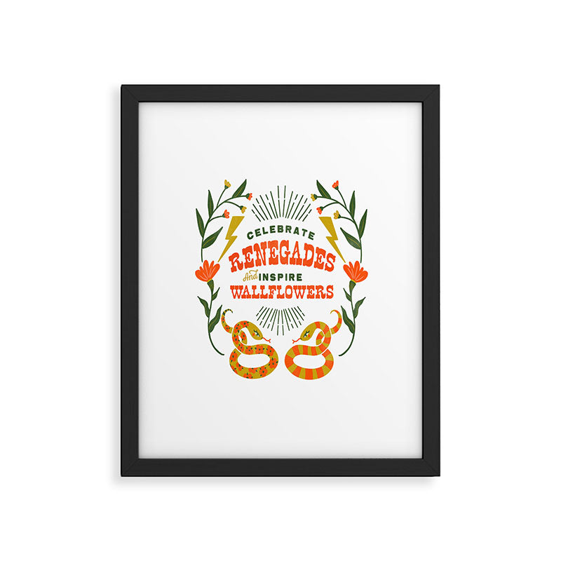 Celebrate Renegades & Inspire Wallflowers Framed Art Print Gallery Image 4