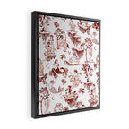 Zodiac Sign Astrology Toile Pattern Framed Canvas Print Gallery Image 2