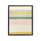 Colorful & Fun Striped Children's Pattern Framed Canvas Print Gallery Image 8