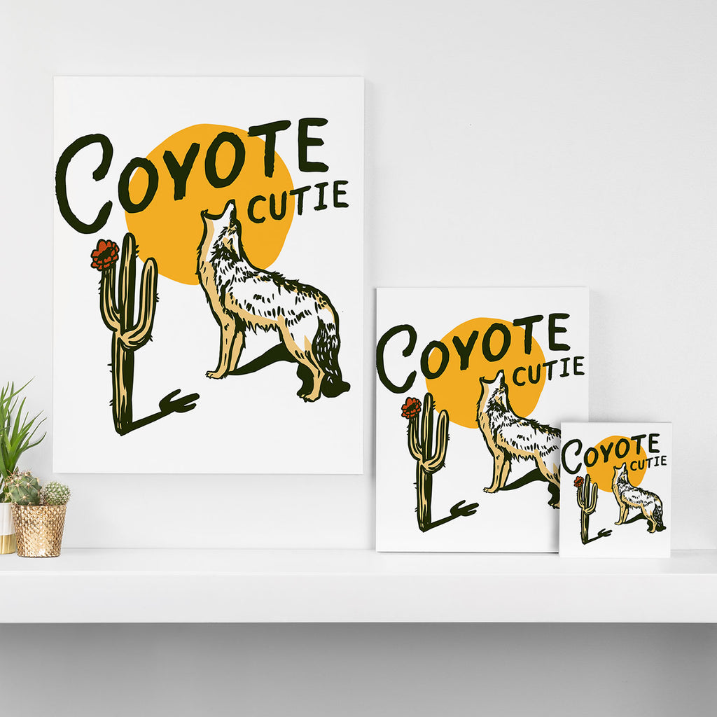 Coyote Cutie Canvas Print Gallery Image 3