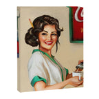 Diner Pinup Girl Canvas Print Gallery Image 8