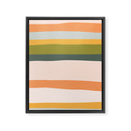 "Dreamy Stripes" Colorful & Fun Children's Stripe Pattern Framed Canvas Print Gallery Image 8