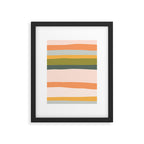 "Dreamy Stripes" Colorful & Fun Children's Stripe Pattern Framed Art Print Gallery Image 6