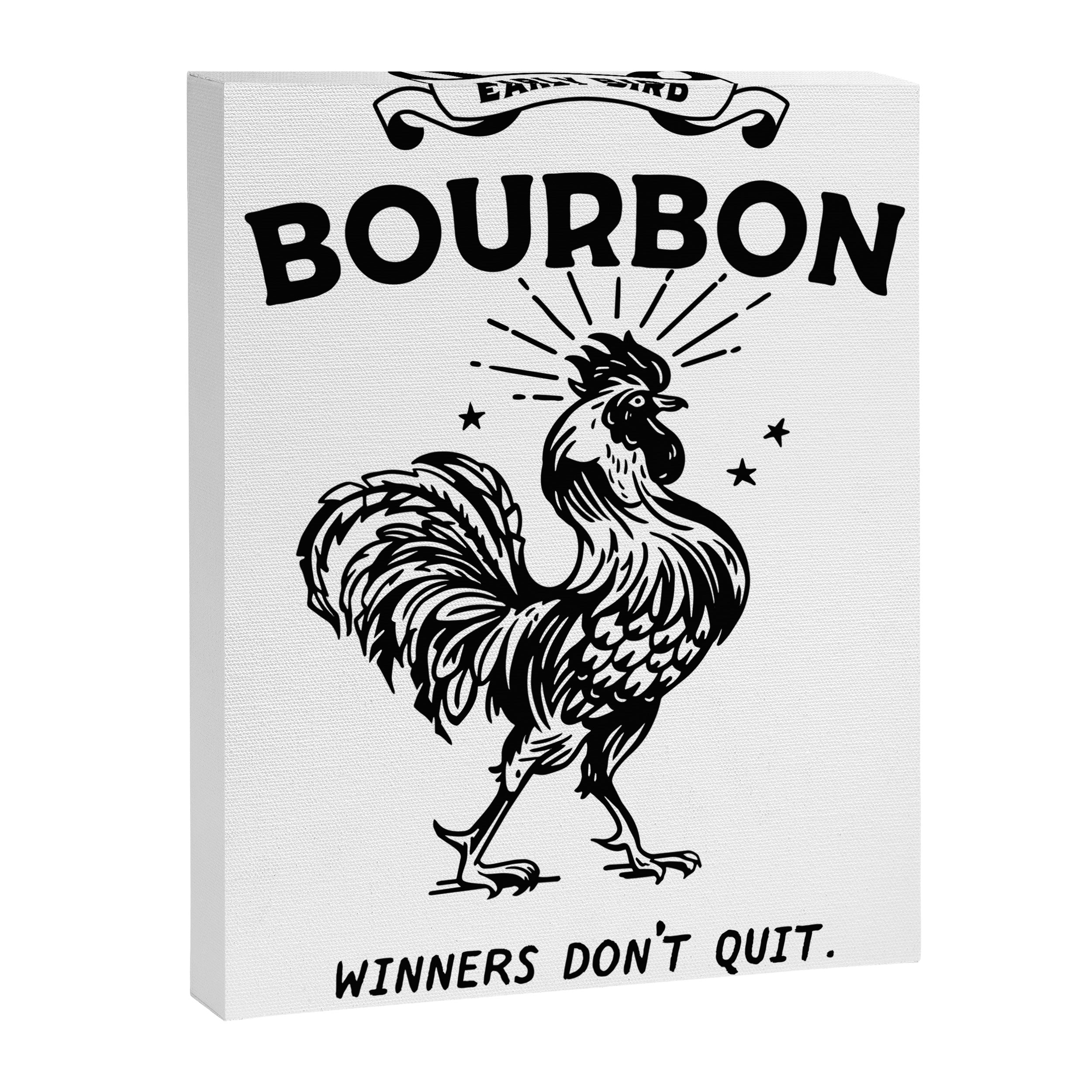 Early Bird Bourbon: Winners Don't Quit Canvas Print Gallery Image 6