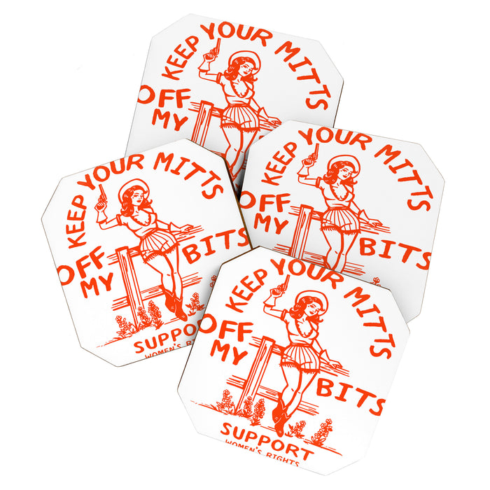 Feminist Quote: Women's Rights & Feminism Cowgirl Coaster Gallery Image 1