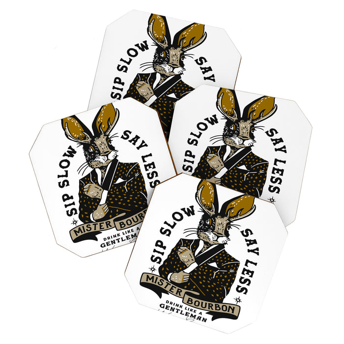 Mister Bourbon: Drink Like A Gentleman Jackalope Design Coaster Gallery Image 1