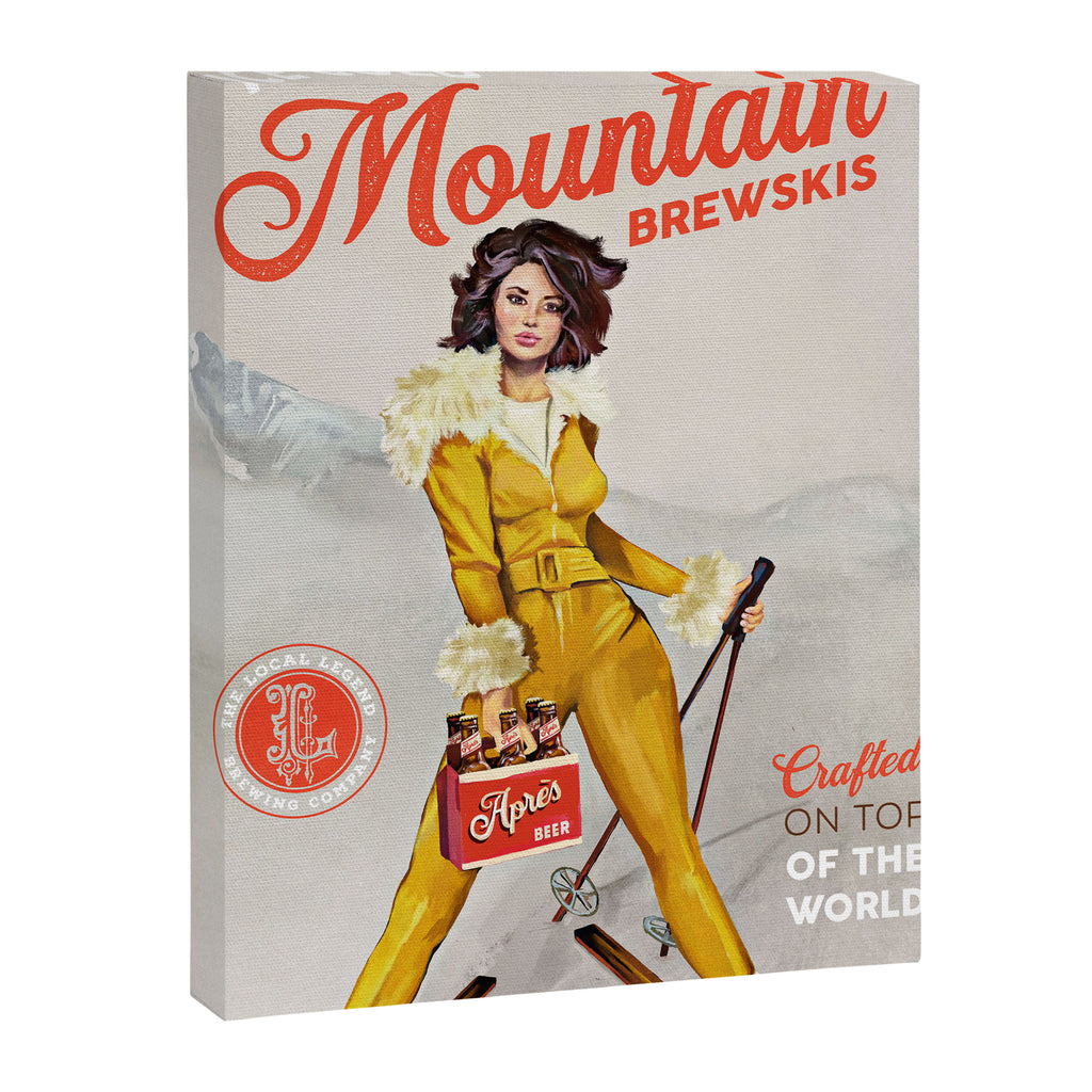Ski Bunny Beer Pinup Canvas Print Gallery Image 6