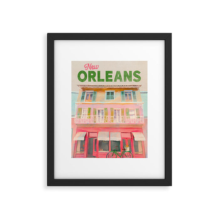 New Orleans French Quarter Art Framed Art Print Gallery Image 1