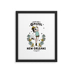 New Orleans, Louisiana Cowgirl: Hotter Than A $2 Pistol Framed Art Print Gallery Image 5