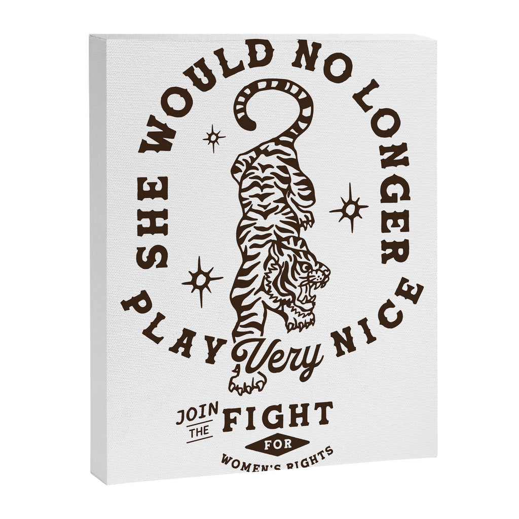 Feminist Women's Rights Quote Supporting Feminism Canvas Print Gallery Image 6