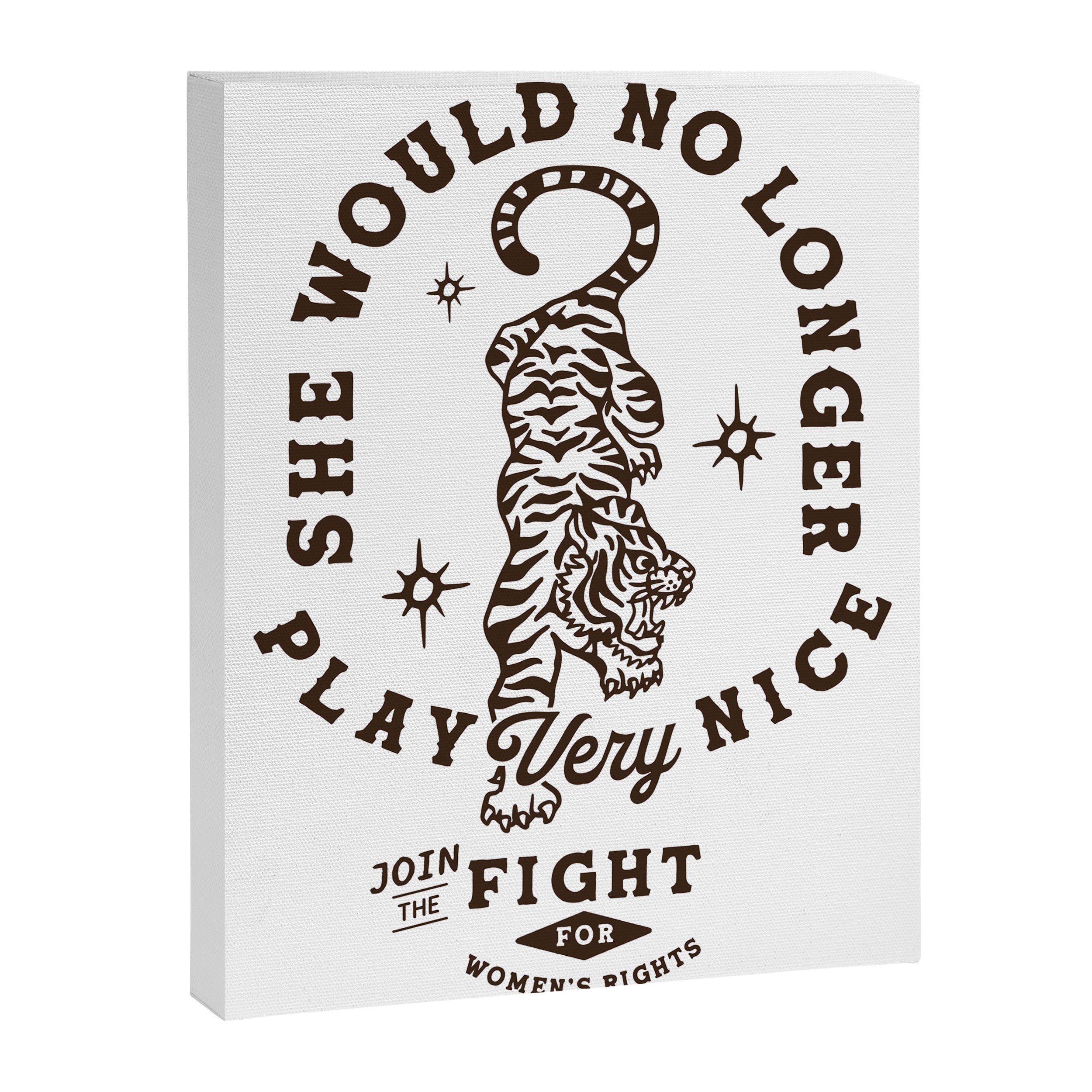 Feminist Women's Rights Quote Supporting Feminism Canvas Print Gallery Image 6