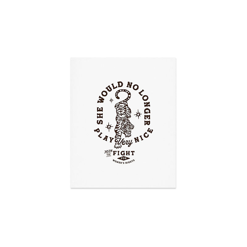 Feminist Women's Rights Quote Supporting Feminism Art Print Gallery Image 1