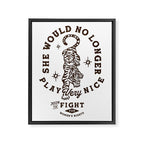 Feminist Women's Rights Quote Supporting Feminism Framed Canvas Print Gallery Image 6