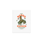 Old Rodeo Saloon: Giddy Up Buttercup. Vintage Cowgirl Pinup Art Art Print Gallery Image 1