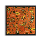 Old West-Inspired Vintage Pattern Framed Canvas Print Gallery Image 3