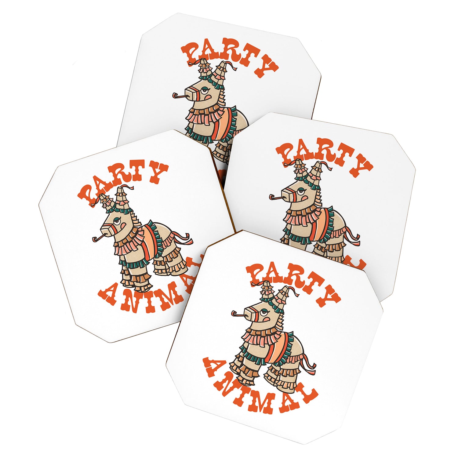 Party Animal Donkey Pinata Coaster Gallery Image 1