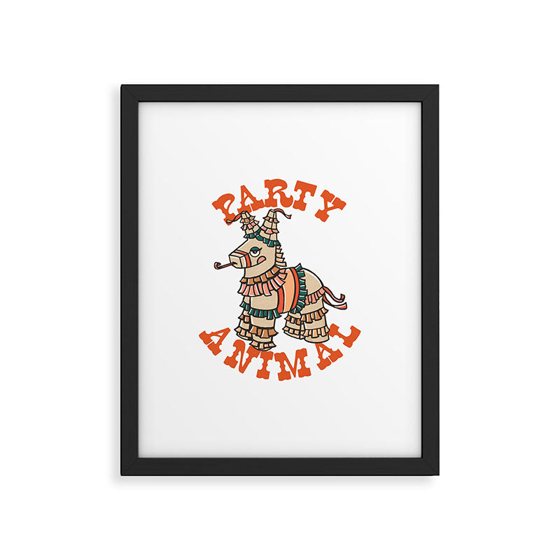 Party Animal Donkey Pinata Framed Art Print Gallery Image 6