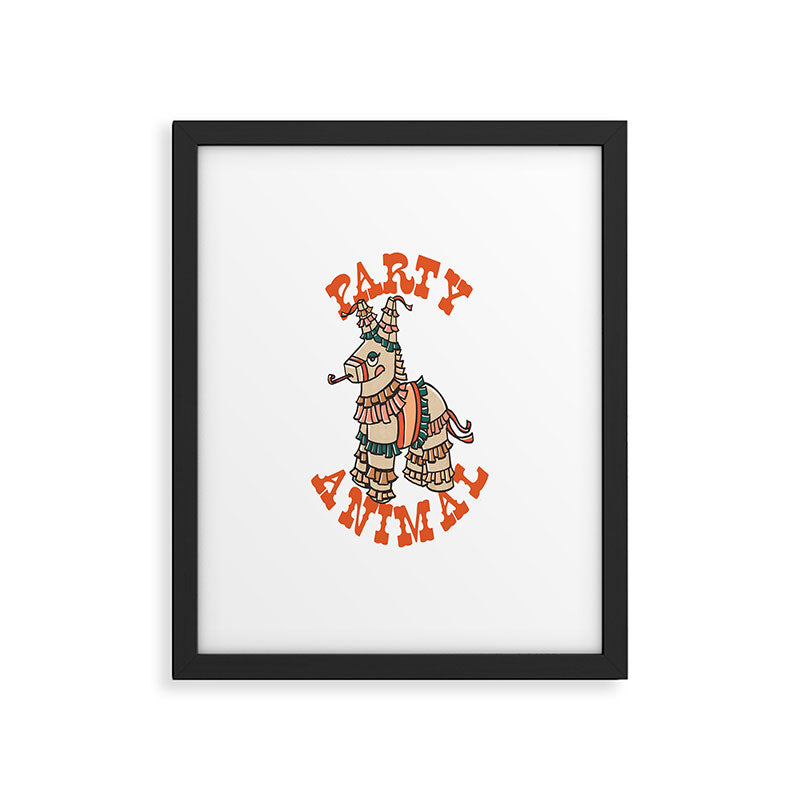 Party Animal Donkey Pinata Framed Art Print Gallery Image 4