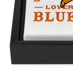 Play Freely Lovers & Loners Blues Fest Guitar Girl Framed Canvas Print Gallery Image 3