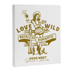 Reckless Romantic Cowgirl Canvas Print Gallery Image 6