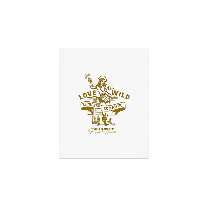 Reckless Romantic Cowgirl Art Print Gallery Image 1