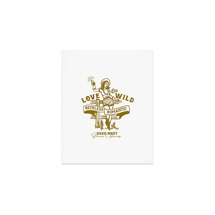 Reckless Romantic Cowgirl Art Print Gallery Image 1