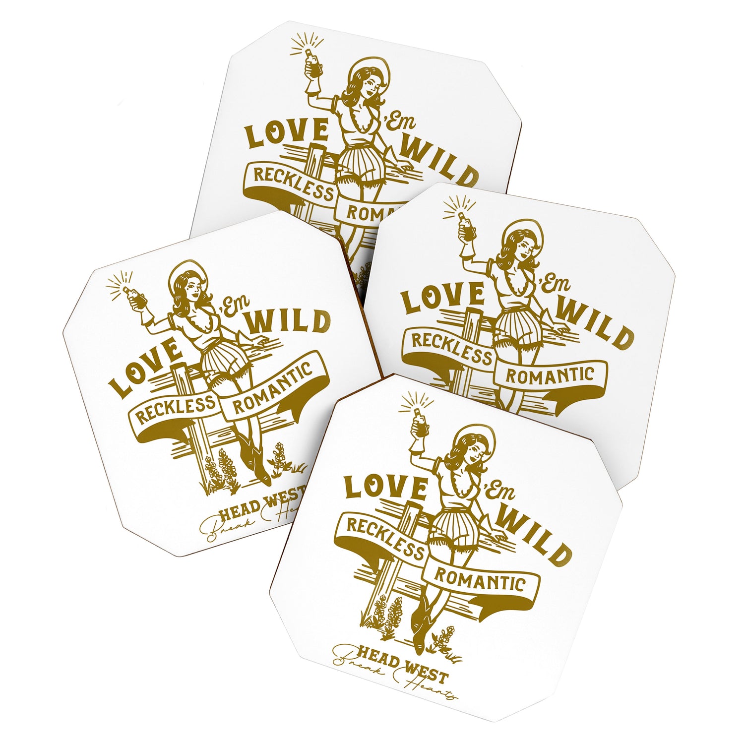Reckless Romantic Cowgirl Coaster Gallery Image 1