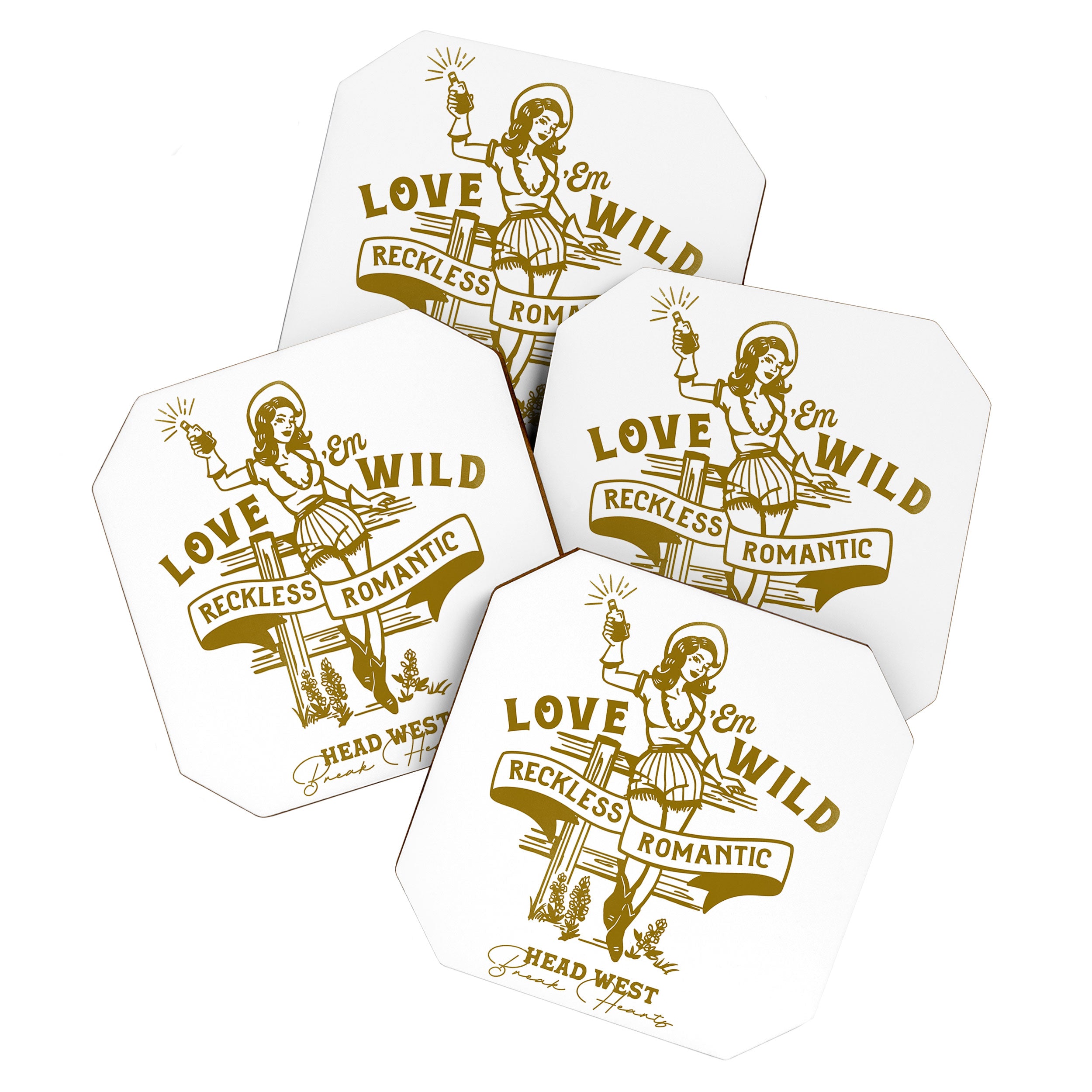 Reckless Romantic Cowgirl Coaster Gallery Image 1
