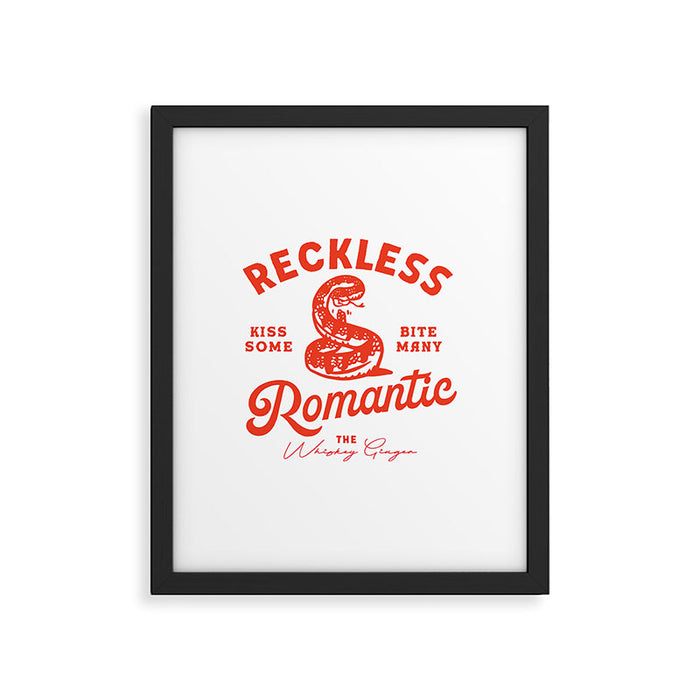Reckless Romantic: Kiss Some, Bite Many.  Framed Art Print Gallery Image 1
