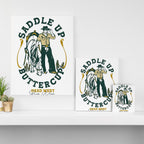 Saddle Up Buttercup: Head West Cowboy Canvas Print Gallery Image 3