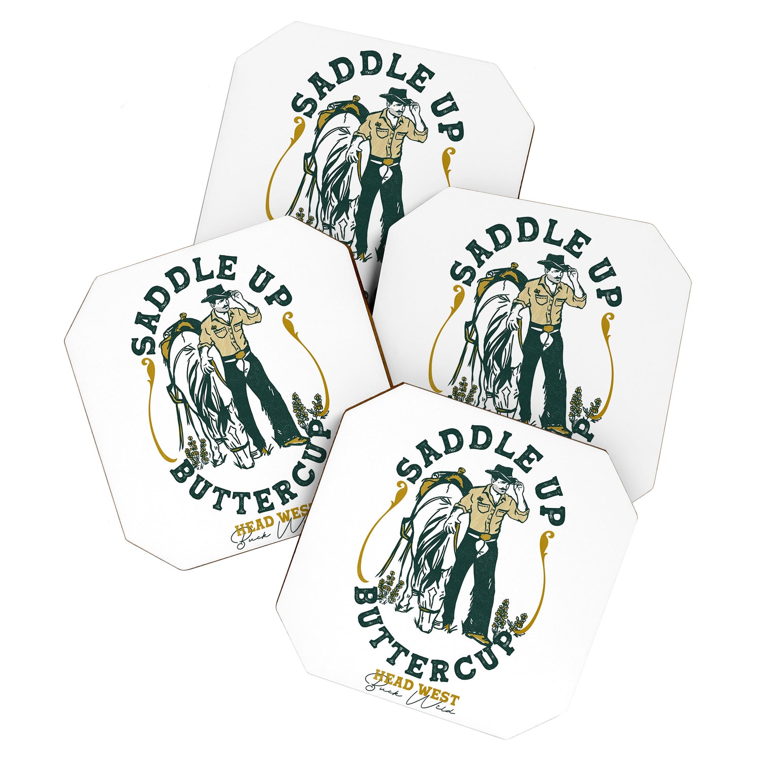 Saddle Up Buttercup: Head West Cowboy Coaster Gallery Image 1