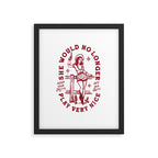 She Would No Longer Play Very Nice: Keep Your Mitts Off Her Bits Framed Art Print Gallery Image 5