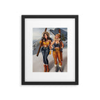 "Ski Bunnies" Cool Retro Winter Pinup Girl Art Framed Art Print Gallery Image 5