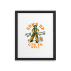 Sun's Up, Give 'Em Hell: Rise Up & Fucking Shine. Framed Art Print Gallery Image 4