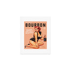 "The Babes Of Bourbon: Hands Off Her Whiskey" Vintage Curvy Pinup Girl Art Print Gallery Image 1
