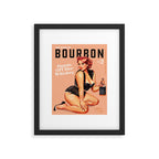 "The Babes Of Bourbon: Hands Off Her Whiskey" Vintage Curvy Pinup Girl Framed Art Print Gallery Image 5