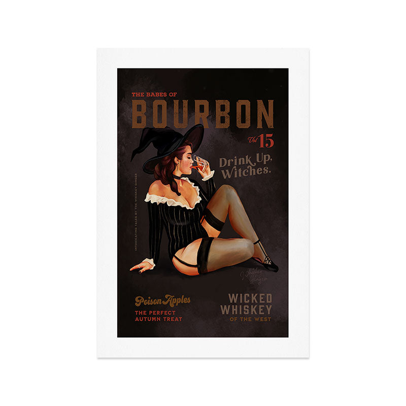 The Babes Of Bourbon Vol. 15: Drink Up Witches Art Print Gallery Image 1