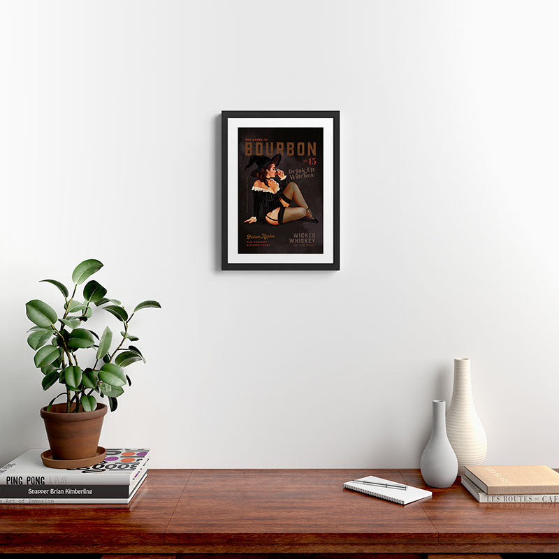 The Babes Of Bourbon Vol. 15: Drink Up Witches Framed Art Print Gallery Image 2
