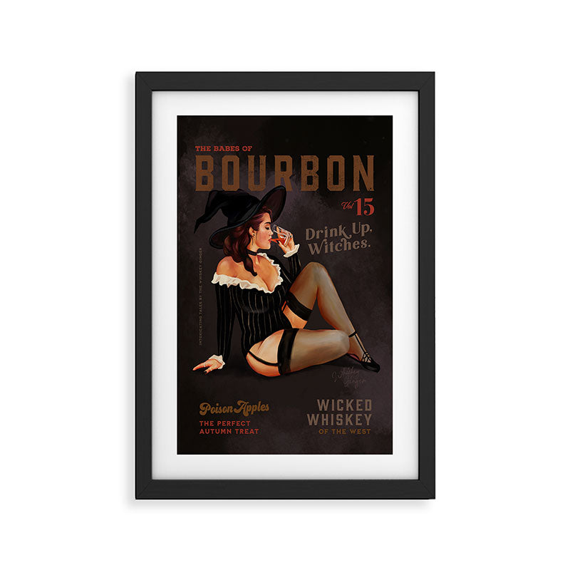 The Babes Of Bourbon Vol. 15: Drink Up Witches Framed Art Print Gallery Image 2