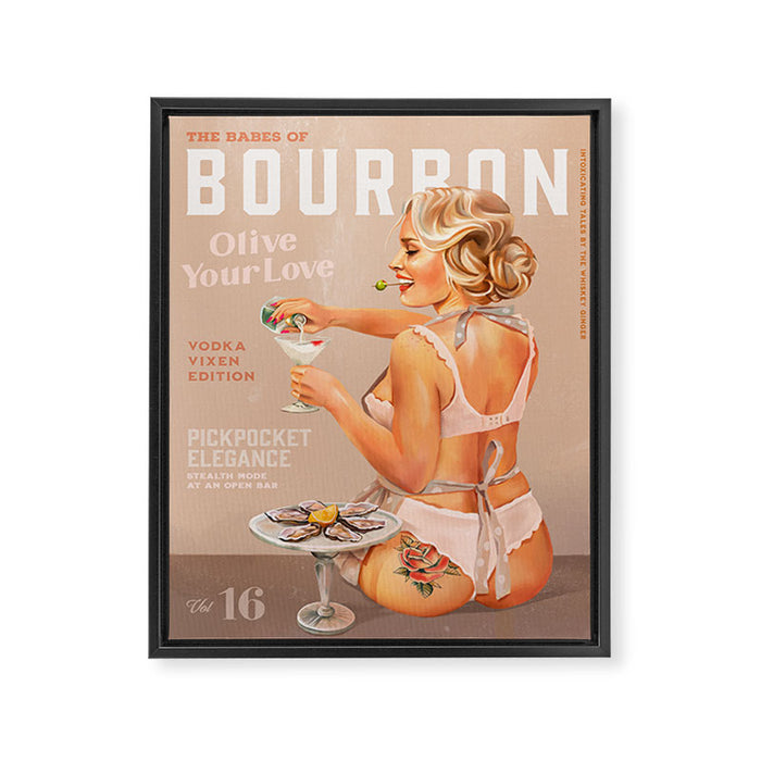 The Babes Of Bourbon Vol. 16: Vodka Vixen Edition Framed Canvas Print Gallery Image 1